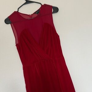 Moda International Rich Red Mini Dress